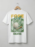 fore golf tee white