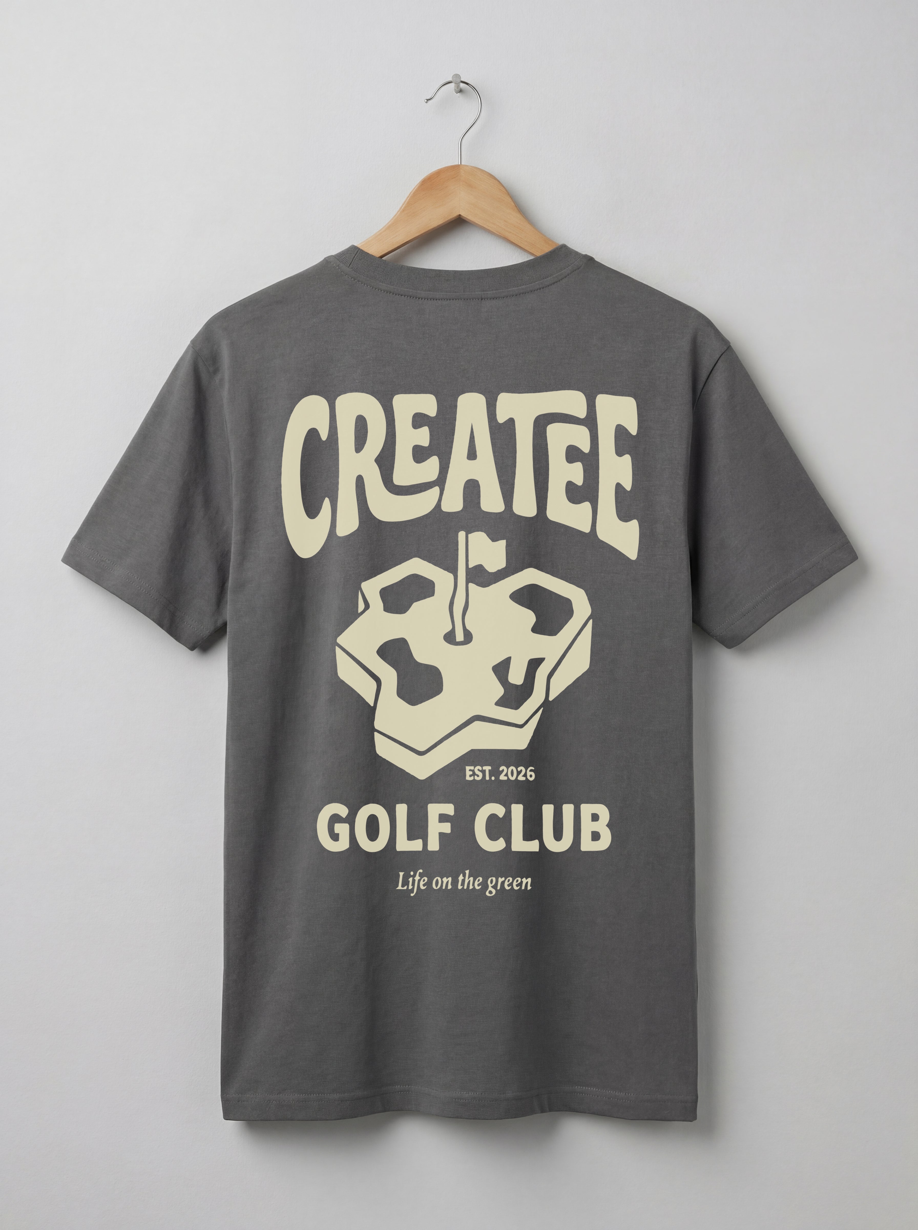 life on the green tee antraciet