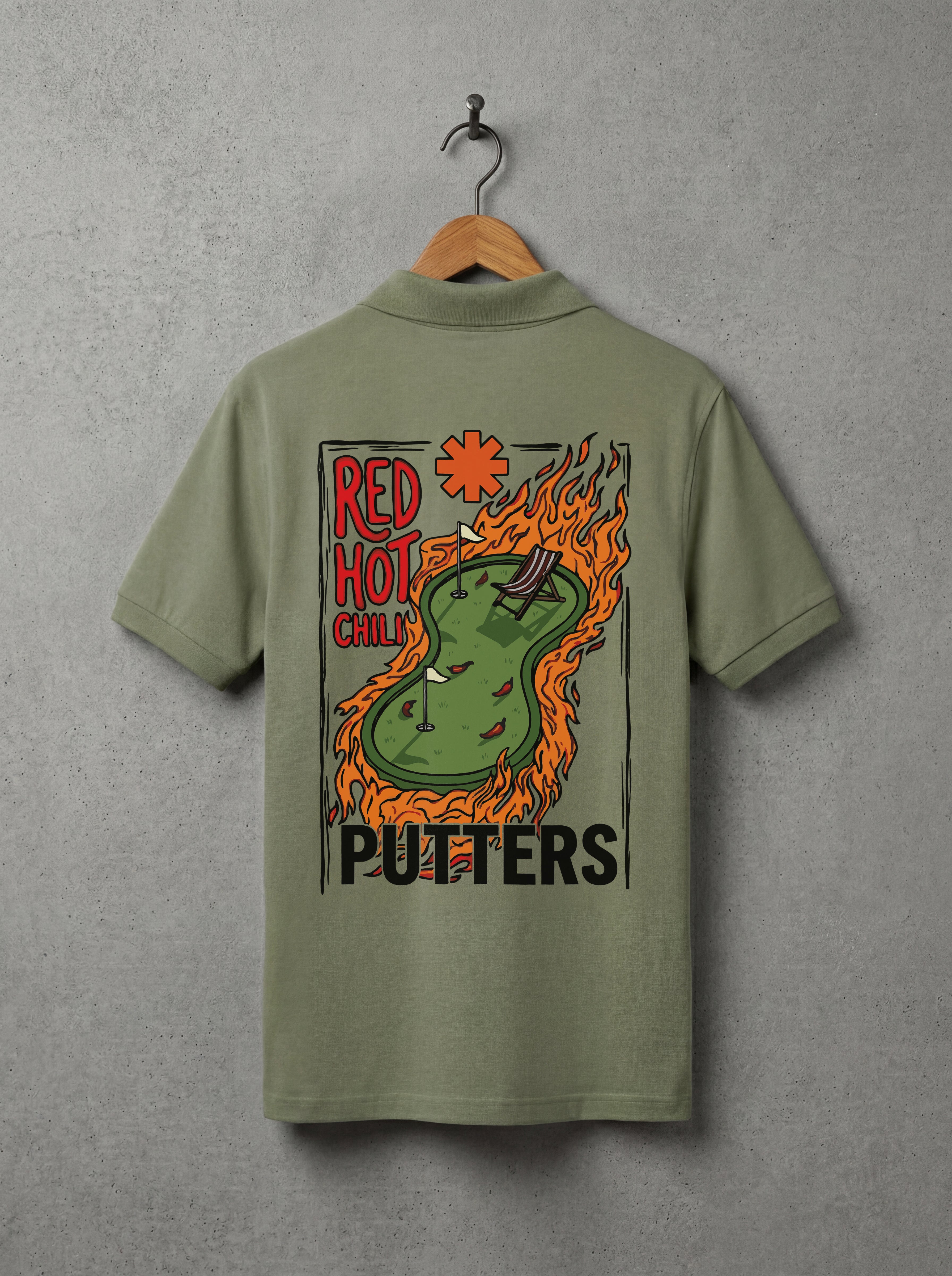 red hot chili putters polo leaf green